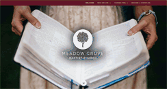 Desktop Screenshot of meadowgrovebaptist.com